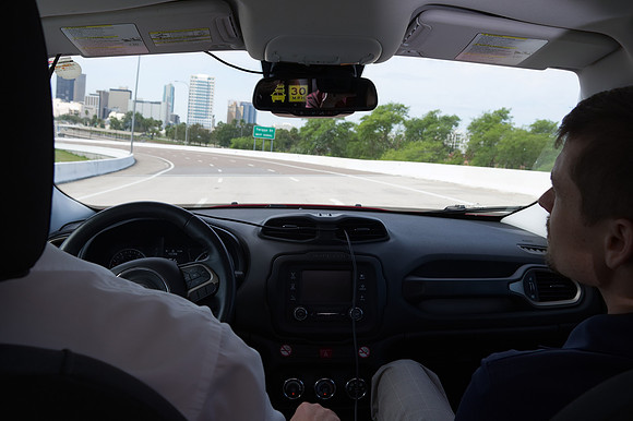The first deployment of connected vehicle technology in private vehicles in Tampa, Florida.